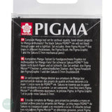 Fineliner Pigment Pen Set - SAKURA Pigma Micron - MANGA SET - BLACK - 01, 03, 05, 1 mm, Brush & 0.7 Pencil