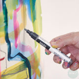 PAINT MARKER - Liquitex - FINE - 2mm CHISEL TIP - VIBRANTS - 6 set