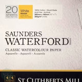 Watercolour Paper - BLOCK - Saunders WATERFORD - 140lb / 300gsm - ROUGH Surface -  10 x 7"