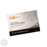 Watercolour Paper - BLOCK - Saunders WATERFORD - 140lb / 300gsm - ROUGH Surface -  10 x 7"
