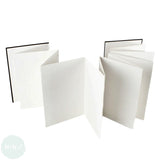 WATERCOLOUR PAPER - Hardback Sketchbook - CONCERTINA - 250gsm - NOT surface - A5