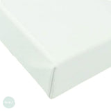 DEEP EDGE White Primed Stretched 100% Cotton Canvas 350gsm - SINGLES - 30 x 100 cm (approx, 12 x 40")