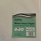 Seawhite Watercolour Paper- A4 - 350 gsm NOT Surface- PACK of 10 SHEETS