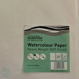 Seawhite Watercolour Paper- A1+ (24 x 33") - 350 gsm - NOT Surface- Pack of 5 Sheets