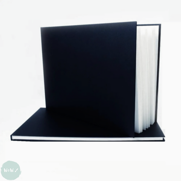 Seawhite Hardback Square Bound sketch books 140gsm All Media White Cartridge Paper, A3 Landscape