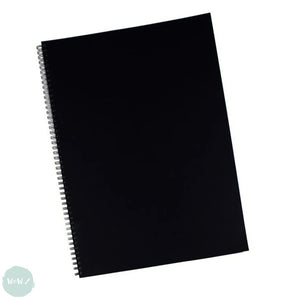 HARDBACK SKETCHBOOK - Spiral Bound -  160gsm All-Media Cartridge Paper - A2 Portrait