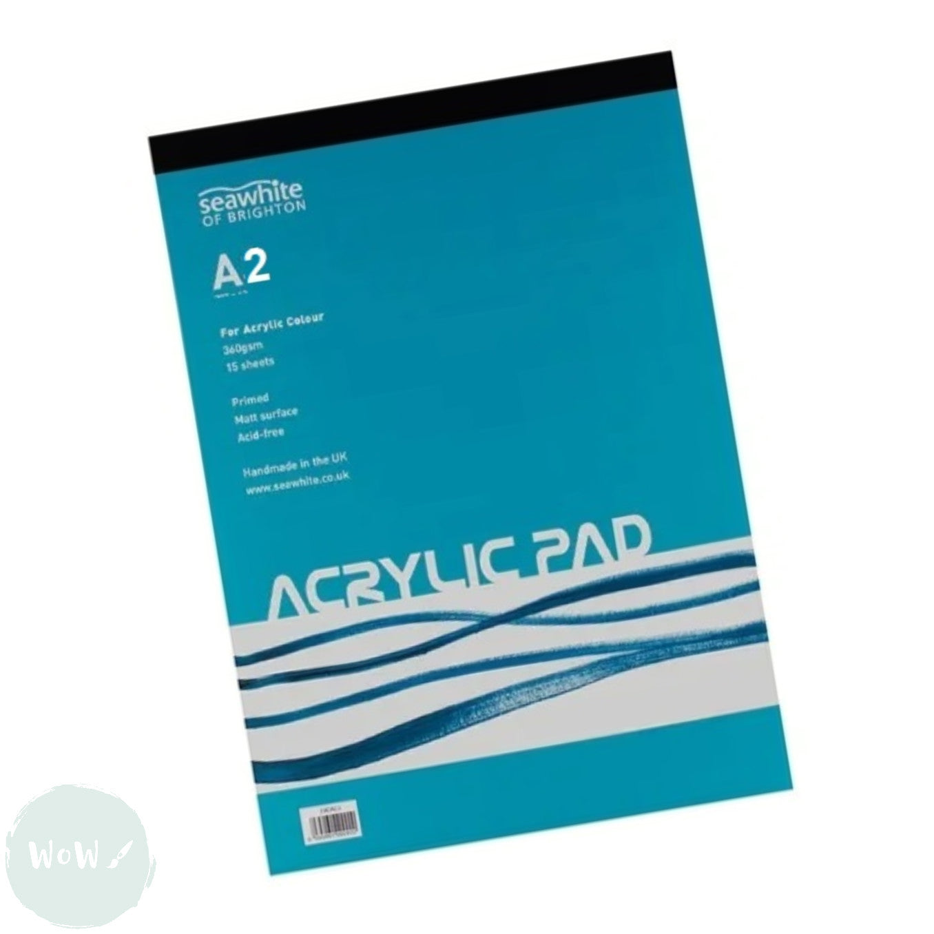 Acrylic Papper ACRYLIC PAPER PAD - Seawhite – 360gsm – A2 – WoW Art Supplies