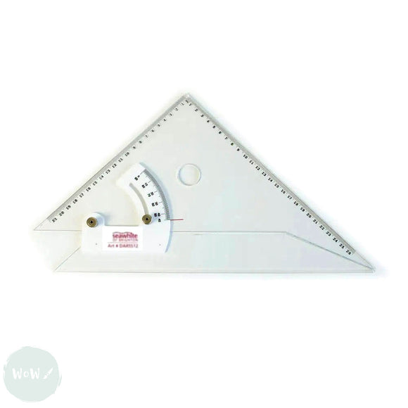 DRAWING ACCESSORY- Adjustable Set Square - 12