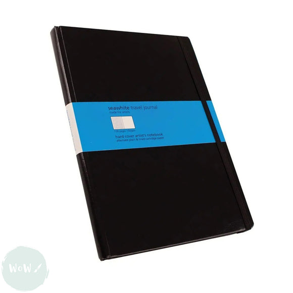 TRAVEL JOURNALS - Alternate PLAIN & LINED Paper - Seawhite - 130gsm – A4