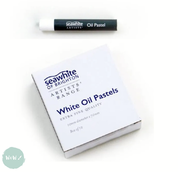 Oil Pastels - SEAWHITE ARTISTS RANGE - Box of 12 - WHITE