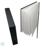 CONCERTINA PAPER - Hardback Sketchbook -  SEAWHITE 140gsm – WHITE PAPER - A4