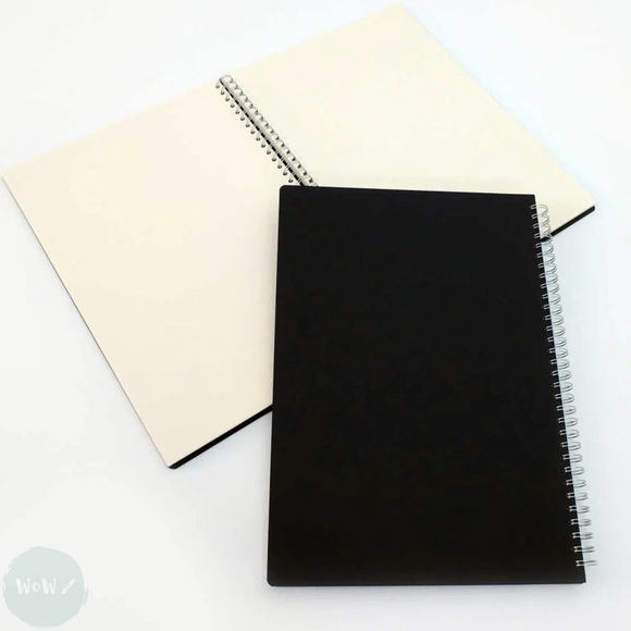 HARDBACK SKETCHBOOK - Spiral Bound - 150gsm All media Cream paper, A3