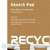 A4 CupCycling™ Cartridge Pad, 50 sheets of 140gsm Recycled cartridge paper