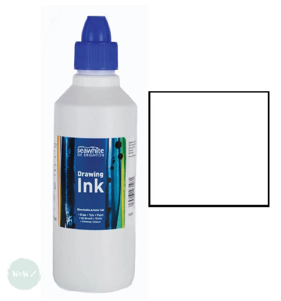 Drawing Ink- Seawhite - 500ml Bottle- White