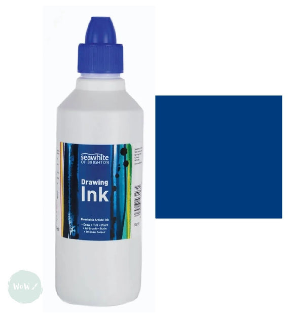 Drawing Ink - Seawhite - ART INK - 500ml Bottle- Prussian Blue