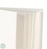 Hardback WHITE COVER Square Bound Sketch book A4 , 46 sheets, 140gsm all media paper