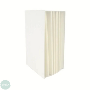 HARDBACK SKETCHBOOK - Square Bound - White Paper -  WHITE COVER - A4 - 46 sheets - 140gsm all media paper