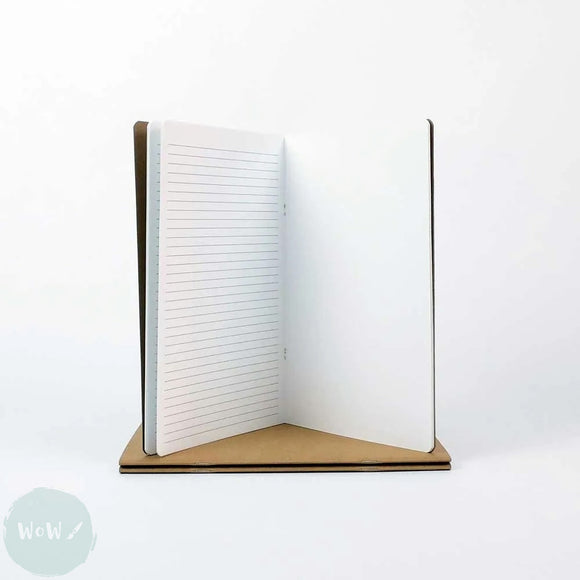 SOFTBACK SKETCHBOOK -  ECO 150 gsm ALTERNATE PLAIN/LINED WHITE paper - A4