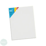 Artists Stretched Canvas - STANDARD Depth - WHITE PRIMED Cotton - SINGLE  - 350 gsm    - A2 (420 x 594 mm, 16.5 x 23.4”)