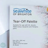 Tear-off Paper Palette pad- 12 x 9"