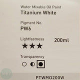 WATER-MIXABLE OIL PAINT - SEAWHITE - 200ml Tube – TITANIUM WHITE