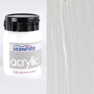 ACRYLIC PAINT - SEAWHITE High Pigment - 500ml POT - WHITE