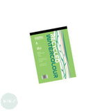 WATERCOLOUR PAPER PAD - Recycled 25% Cotton - 300gsm (140lb) - NOT Surface - A4 - Seawhite