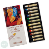 Oil Pastel Set - Sennelier L'HUILE Artists - 12 - INTRODUCTORY Set