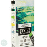 OIL PAINT - OIL STICK - Sennelier - MINI 12ml - SET OF 6 ASSORTED - Landscape