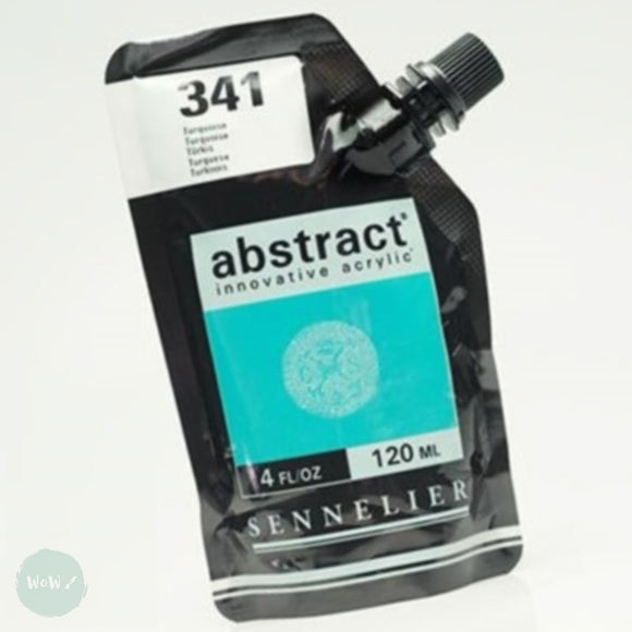 Sennelier ABSTRACT Acrylic Satin 120ml pouch - 341 - TURQUOISE