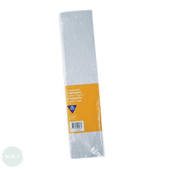 CREPE PAPER - 50 x 150cm METALLIC SILVER