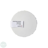 Artists Stretched Canvas - STANDARD Depth - WHITE PRIMED Cotton - SINGLE  - ROUND - 200mm Diameter