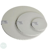 Artists Stretched Canvas - STANDARD Depth - WHITE PRIMED Cotton - SINGLE  - ROUND - 200mm Diameter