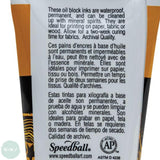 BLOCK PRINTING COLOUR - Oil Based - SPEEDBALL - 37ml - WHITE