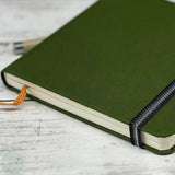 TRAVEL JOURNALS - PLAIN PAPER - Hand Book Journal Co. - 140gsm - 8.25 X 5.5" - Portrait - Cadmium Green Cover