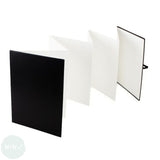WATERCOLOUR PAPER - Hardback Sketchbook - CONCERTINA - 300gsm - NOT surface - A5 + (16 x 24cm)