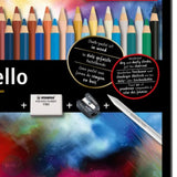 Pastel Pencil Sets - STABILO CarbOthello – Tin 48 assorted, Blending stump, Sharpener & Eraser