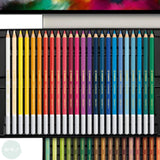 Pastel Pencil Sets - STABILO CarbOthello – Tin 48 assorted, Blending stump, Sharpener & Eraser