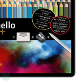 Pastel Pencil Sets - STABILO CarbOthello – Tin 60 assorted, Blending stump, Sharpener & Eraser