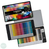 Pastel Pencil Sets - STABILO CarbOthello – Tin 60 assorted, Blending stump, Sharpener & Eraser