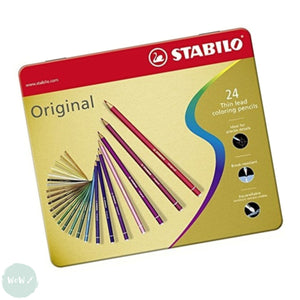 Coloured Pencil Sets - STABILO Original – Tin 24 assorted - HALF PRICE