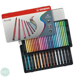 Felt Tip Colouring Pens - STABILO Pen 68 - Metal Tin - 40 - HALF PRICE