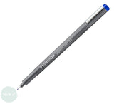FINELINER PEN - Staedtler - 308 PIGMENT LINER - BLUE – mm 0.3