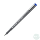 FINELINER PEN - Staedtler - 308 PIGMENT LINER - BLUE – mm 0.5