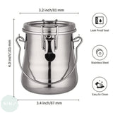 Brush Bath - Stainless Steel Brush Washer - MEDIUM