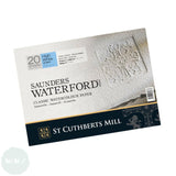 Watercolour Paper - BLOCK - Saunders WATERFORD - 140lb / 300gsm - HIGH WHITE - NOT Surface -  12 x 9"