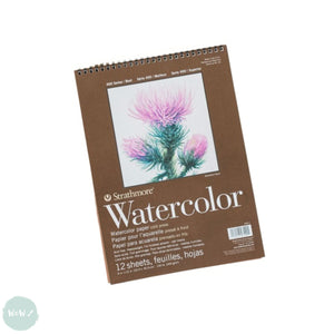 WATERCOLOUR PAPER PAD - Spiral Bound - Strathmore – SERIES 400 – 140lb - Cold Pressed Surface – 11 x 15”