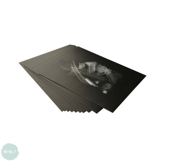 SCRAPER BOARD (BLACK/WHITE) 19 x 12