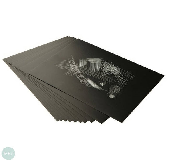 SCRAPER BOARD (BLACK/WHITE) 24 x 19