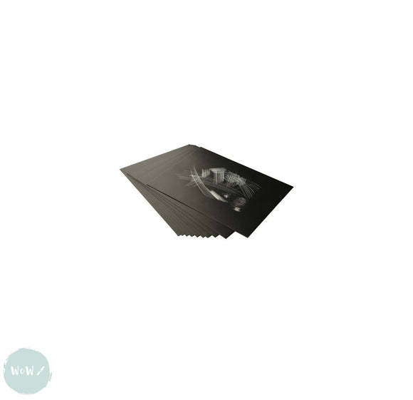 SCRAPER BOARD (BLACK/WHITE) 6 x 4